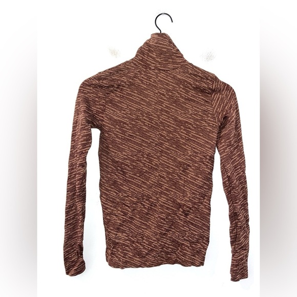 ATHLETA Flurry Seamless Turtleneck Wren Rustic Beige Size XS - Picture 5 of 14